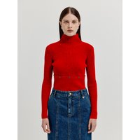 Xolly Separable Knit Turtleneck Top