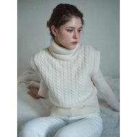 Twist Turtleneck Knit Vest Twist Turtleneck Knit Vest