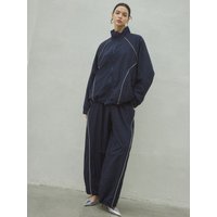 Oversized Line Track Trousers Navy Oversized Line Track Trousers Navy