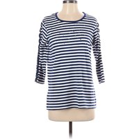Quacker Factory Long Sleeve Top Blue Boatneck Tops – Used – Size X