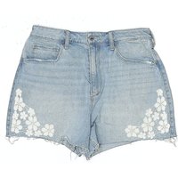 Hollister Denim Shorts: Blue Floral Pattern Bottoms – Size Hollister Denim Shorts: Blue Floral Pattern Bottoms – Size