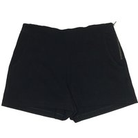 Monteau Athletic Shorts: Black Solid Pattern Activewear