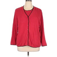 Emma James Cardigan Sweater: Red Sweaters & Sweatshirts – Size