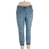 No Boundaries Jeans – MidReg Rise: Blue Bottoms – Size X