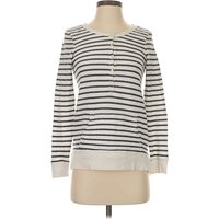 Aerie Long Sleeve Henley Shirt: Silver Tops – Size X Aerie Long Sleeve Henley Shirt: Silver Tops – Size X
