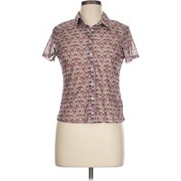 Belle Du Jour Short Sleeve Polo Shirt: Purple Tops