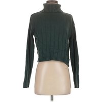 Brandy Melville Turtleneck Sweater: Green Tops – Size P