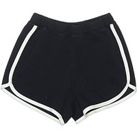Uniqlo Athletic Shorts: Black Color Block Pattern Activewear – Size