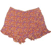Patrons of Peace Shorts: Purple Floral Pattern Bottoms