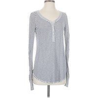 Aerie Long Sleeve Henley Shirt: Blue Tops – Size X Aerie Long Sleeve Henley Shirt: Blue Tops – Size X