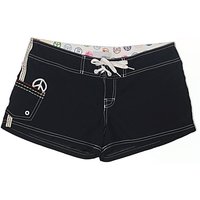 Billabong Board Shorts: Black Graphic Pattern Swimwear – Size