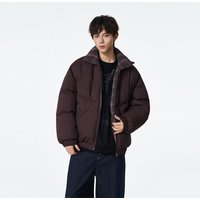 Men’s Clothing Men’s Streetwear Puffer Jacket – Winter Stand Collar Coat With Polyester Fill, Loose Fit, Casual Zip-Up Style In CreamBlackCoffee​ Men’s Clothing Men’s Streetwear Puffer Jacket – Winter Stand Collar Coat With Polyester Fill, Loose Fit, Casual Zip-Up Style In CreamBlackCoffee​
