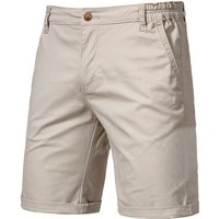 New cotton casual men’s straight slim fit five-point shorts solid color men’s clothing