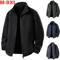 ​​Men’s Winter Sherpa Fleece Jacket – Heavyweight Big & Tall Warm Open Front Coat For Plus Size Black, Navy, Dark Grey, Army Green​​ ​​Men’s Winter Sherpa Fleece Jacket – Heavyweight Big & Tall Warm Open Front Coat For Plus Size Black, Navy, Dark Grey, Army Green​​