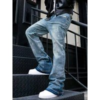 Men’s Military Camo Flare Jeans Vintage Streetwear Baggy s YK Aesthetic Mid-Rise Distressed Detailing S- Standard Denim Men’s Military Camo Flare Jeans Vintage Streetwear Baggy s YK Aesthetic Mid-Rise Distressed Detailing S- Standard Denim