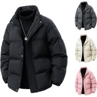 ​​”Oversized Cotton Puffer Jacket For Men – Thickened Winter Coat, Loose Fit Casual Outerwear In Black & White”​​ ​​”Oversized Cotton Puffer Jacket For Men – Thickened Winter Coat, Loose Fit Casual Outerwear In Black & White”​​