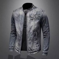 Men’s Clothing denim jacket personality retro slim fit fashion tops men’s casual coat trendy Men’s Clothing denim jacket personality retro slim fit fashion tops men’s casual coat trendy