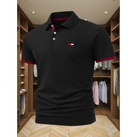 Men’s Fashion Casual Collared Polo Shirt, Men’s Golf Collared Short-Sleeve Polo Shirt