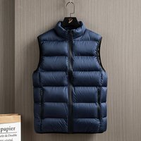​​Men’s Lightweight Padded Vest With Stand Collar, Winter Warm Fleece Lined Sleeveless Jacket For Casual Outdoor Wear Black, Grey, Blue, Green​​ ​​Men’s Lightweight Padded Vest With Stand Collar, Winter Warm Fleece Lined Sleeveless Jacket For Casual Outdoor Wear Black, Grey, Blue, Green​​