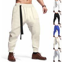 Men’s Clothing Casual Pants Hip Hop Solid Color Youth Loose Wide Leg Cuffed Trousers Men’s Clothing Casual Pants Hip Hop Solid Color Youth Loose Wide Leg Cuffed Trousers