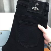 Men’s Clothing Little Bee high-end autumn black jeans for men, elastic slim fit leg trousers, large size, loose straight leg Men’s Clothing Little Bee high-end autumn black jeans for men, elastic slim fit leg trousers, large size, loose straight leg