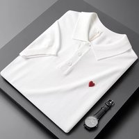 Men’s Clothing Summer new Polo shirt short sleeve men’s casual versatile love embroidery couple knitted T shirt top trend Men’s Clothing Summer new Polo shirt short sleeve men’s casual versatile love embroidery couple knitted T shirt top trend
