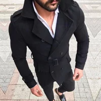 Men’s Faux Fur Jacket Spring Trench Men Classic Double Breasted Coat Mens Clothing Long Coats British Style Overcoat Men’s Faux Fur Jacket Spring Trench Men Classic Double Breasted Coat Mens Clothing Long Coats British Style Overcoat
