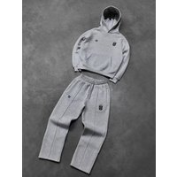 Fashion Men’s Clothing Men’s Graphic Hoodie Pocket Rendy Street Style YK Black Gray