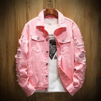 ​​Men’s Distressed Denim Jacket Loose Fit Workwear Coat Casual Streetwear Spring Autumn Fashion Outerwear​​ ​​Men’s Distressed Denim Jacket Loose Fit Workwear Coat Casual Streetwear Spring Autumn Fashion Outerwear​​
