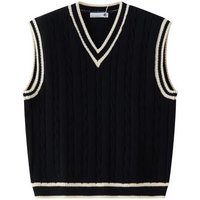 Men’s Clothing College Style Neck Knitted Vest Men’s Autumn And Winter American Retro Loose Sleeveless Sweater Vest Pullover Waistcoat Jacket Men’s Clothing College Style Neck Knitted Vest Men’s Autumn And Winter American Retro Loose Sleeveless Sweater Vest Pullover Waistcoat Jacket
