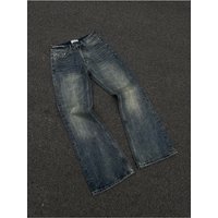 YK Hip-Hop Jeans Distressed Graffiti Print Low-Rise Baggy Pants Unisex Streetwear, High-Stretch Denim​ YK Hip-Hop Jeans Distressed Graffiti Print Low-Rise Baggy Pants Unisex Streetwear, High-Stretch Denim​