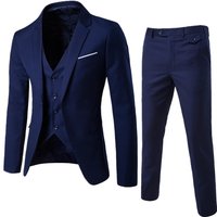 ​​Men’s Premium Slim Fit -Piece Suit Set , Korean Tailored Business Wedding Blazer & Pants, Formal Groom & Groomsmen Attire​​