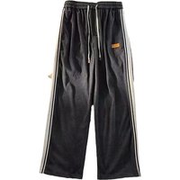 ​​Men’s Corduroy Joggers With Side Stripes Vintage Streetwear Sweatpants BlackGreyBeige, Mid-Rise, Drawstring, M-​​ ​​Men’s Corduroy Joggers With Side Stripes Vintage Streetwear Sweatpants BlackGreyBeige, Mid-Rise, Drawstring, M-​​