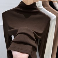 ​​Thermal Ribbed Turtleneck Top Slim-Fit Long Sleeve Base Layer ​​Thermal Ribbed Turtleneck Top Slim-Fit Long Sleeve Base Layer