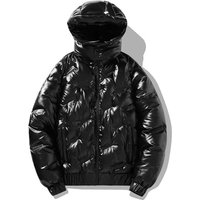 Men’s Stylish PU Leather Puffer Jacket With Detachable Hood – Lightweight Warm Winter Coat For Urban Fashion Men’s Stylish PU Leather Puffer Jacket With Detachable Hood – Lightweight Warm Winter Coat For Urban Fashion