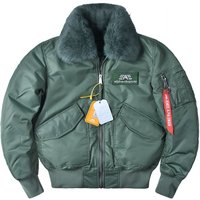 New Alpha Martin Winter P Cotton-padded Flight Bomber Jacket Men Casual Fur Collar Loose Baseball Military Tactical New Alpha Martin Winter P Cotton-padded Flight Bomber Jacket Men Casual Fur Collar Loose Baseball Military Tactical