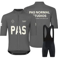PAS Men’s Short Sleeve Cycling Jersey Bib Shorts Set Breathable Summer PNS Bicycle Sports Wear