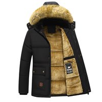 Männer , Winter Neue Winddicht Fleece Warme Dicke Jacke Parkas Mantel Männer Mode Mit Kapuze Pelz Kragen Jacke Klassische Casual Parka Männer Männer , Winter Neue Winddicht Fleece Warme Dicke Jacke Parkas Mantel Männer Mode Mit Kapuze Pelz Kragen Jacke Klassische Casual Parka Männer