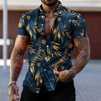 Hawaiian Shirt Printed Short Sleeve Shirt Men’s Size Beach Exclusive Men’s Shirt Large Size Hawaiian Shirt Printed Short Sleeve Shirt Men’s Size Beach Exclusive Men’s Shirt Large Size