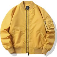 ​​Men’s Bomber Jacket – Windproof & Quilted Lining Flight Jacket For Men, Slim Fit, Lightweight & Warm, All-Season Casual Outerwear