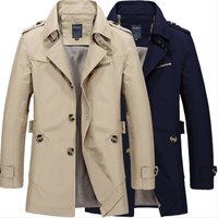 Men’s Lightweight Cotton Jacket – Stylish Casual Windbreaker With Wrinkle-Resistant Design For All Seasons Black, Khaki, Navy, Army Green”