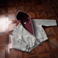 Men’s Clothing Men’s Boxy Hooded Sweatshirt – Air Layer Zip-Up Streetwear Jacket Colors, M-X