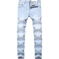 Men’s Clothing Stretch Straight Jeans Casual Solid Color Trousers Men’s Clothing Stretch Straight Jeans Casual Solid Color Trousers