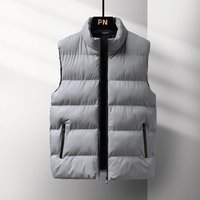 ​​Men’s Oversized Warm Down Cotton Vest Jacket – Winter Casual Layering Piece For Big & Tall Black, Grey, Blue, Red​​ ​​Men’s Oversized Warm Down Cotton Vest Jacket – Winter Casual Layering Piece For Big & Tall Black, Grey, Blue, Red​​