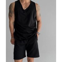 Men’s Slim Fit Solid Color Sports Fitness Tank Top Summer Trendy Men’s Slim Fit Solid Color Sports Fitness Tank Top Summer Trendy