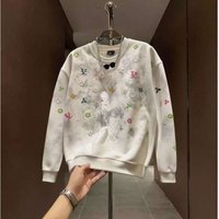 Men’s Casual Fashion Tie Dye Long Sleeve Crew Neck Sweatshirt Autumn High End Light Luxury Foam Top In Polyester