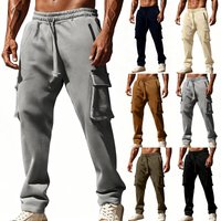 ​​Men’s Utility Cargo Overalls – Multi-Pocket Straight-Leg Pants BlackNavyKhaki – Workwear-Inspired Casual Trousers​​