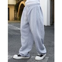 Men’s Straight-Leg Cargo Pants – Casual Joggers With Drawstring Waist – Polyester Streetwear Trousers For Everyday Comfort BlackLight GrayPink​