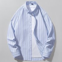 Men’s Oxford woven shirt Youth long sleeve business casual striped shirt Men’s Oxford woven shirt Youth long sleeve business casual striped shirt