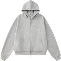 Men’s Oversized Zip Up Hoodie – Casual Fleece Hooded Sweatshirt – Basic Solid Color Cropped Jacket For Spring Fall Winter Men’s Oversized Zip Up Hoodie – Casual Fleece Hooded Sweatshirt – Basic Solid Color Cropped Jacket For Spring Fall Winter